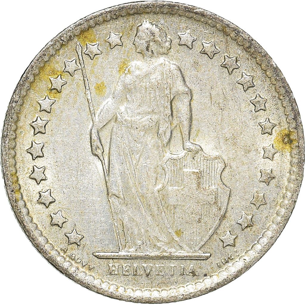 Münze, Schweiz, 1/2 Franc, 1963
