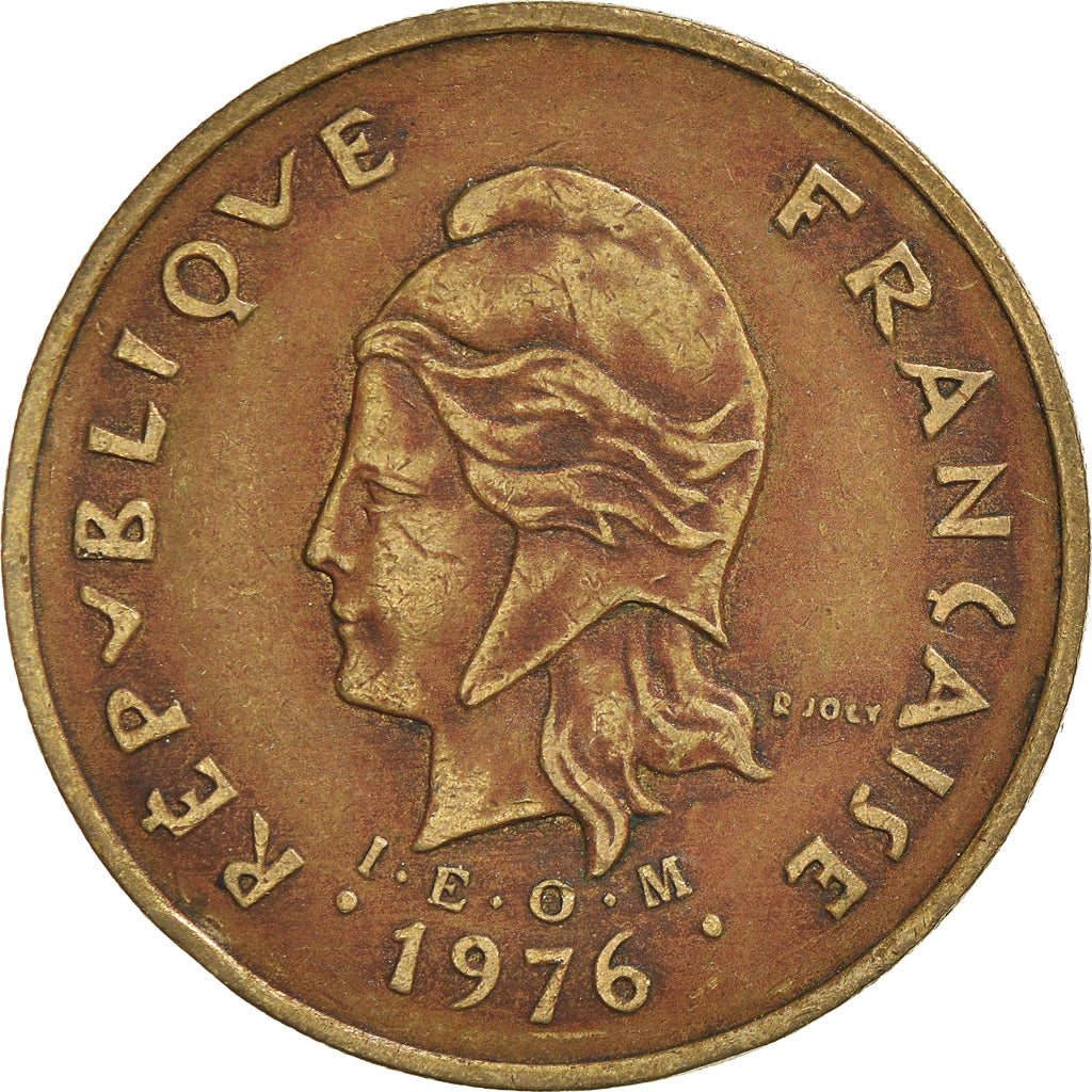 Moneta, Nuova Caledonia, 100 Francs, 1976