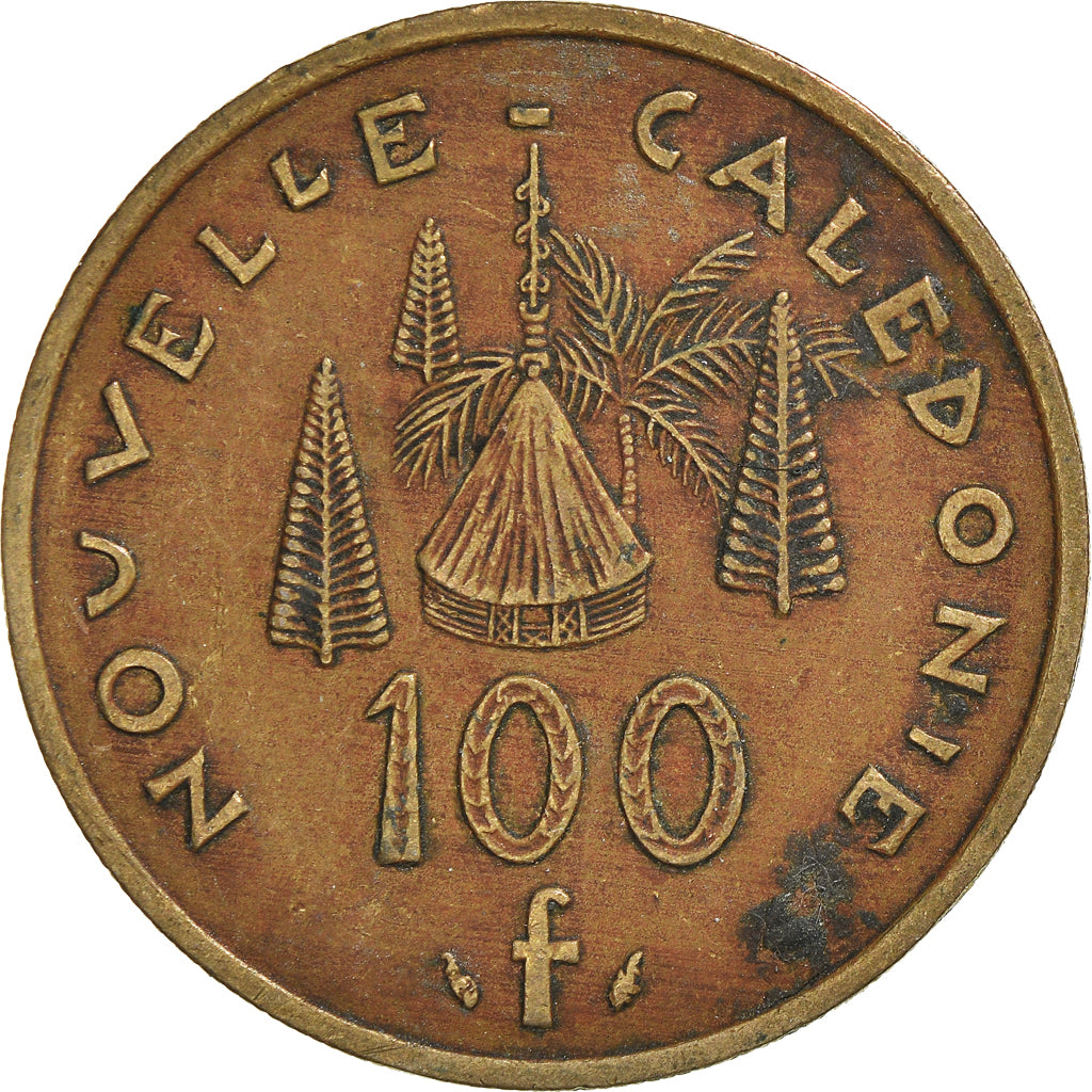 Moneta, Nuova Caledonia, 100 Francs, 1976