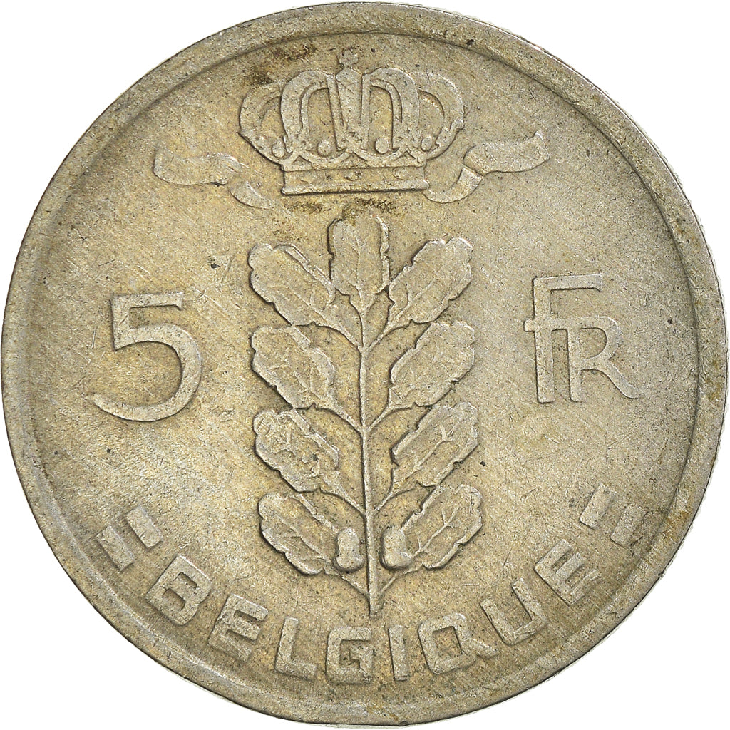Moneta, Belgio, 5 Francs, 5 Frank, 1949