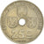 Monnaie, Belgique, 25 Centimes, 1939