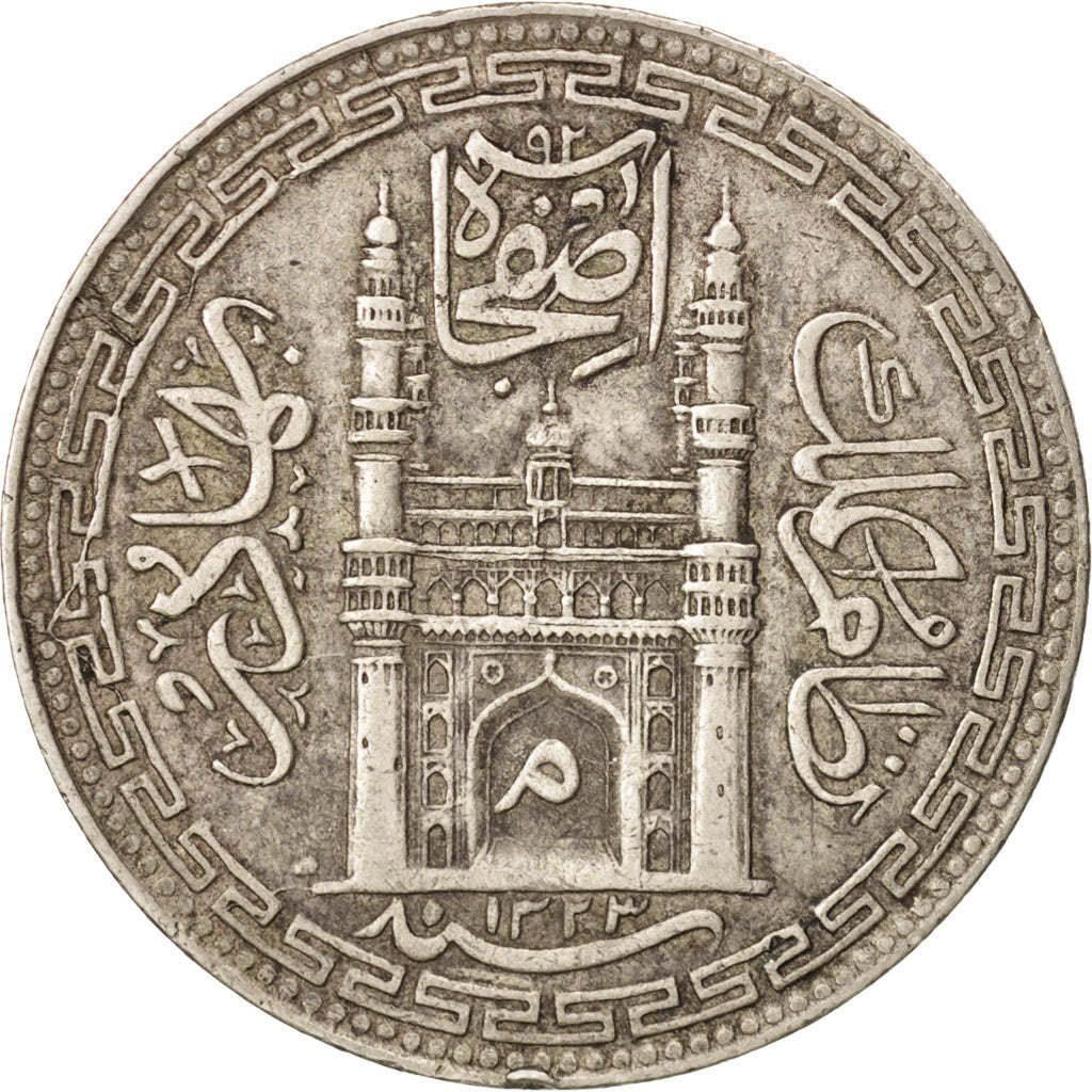 INDIA-PRINCELY STATES, HYDERABAD, Mir Mahbub Ali Khan II, Rupee, 1905
