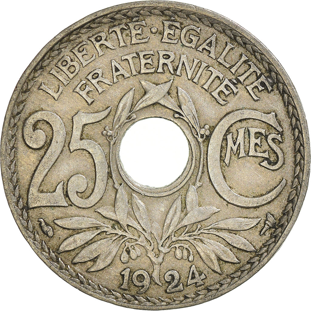 Moeda, França, 25 Centimes, 1924