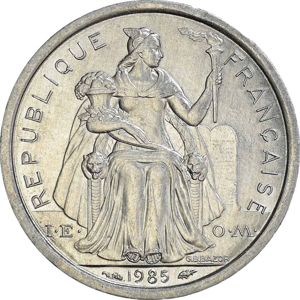 Moneta, Nowa Kaledonia, Franc, 1985