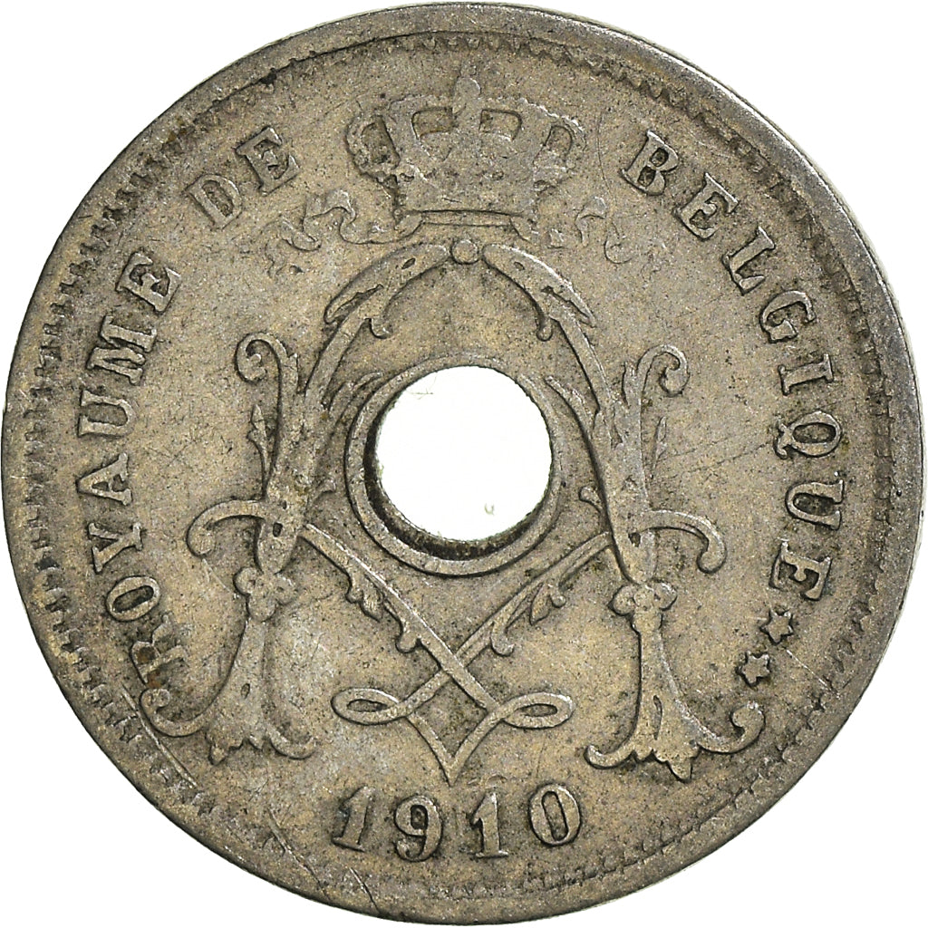 Moeda, Bélgica, 5 Centimes, 1910