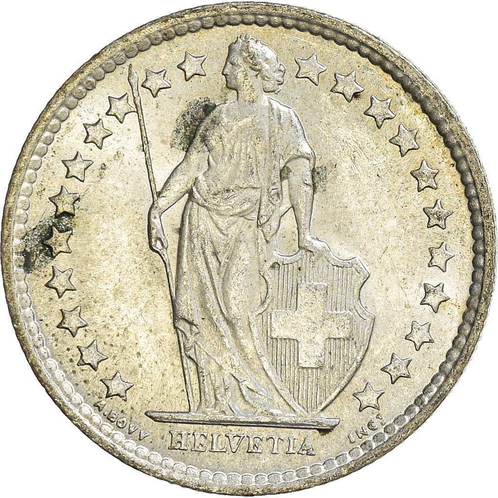 Münze, Schweiz, 1/2 Franc, 1963
