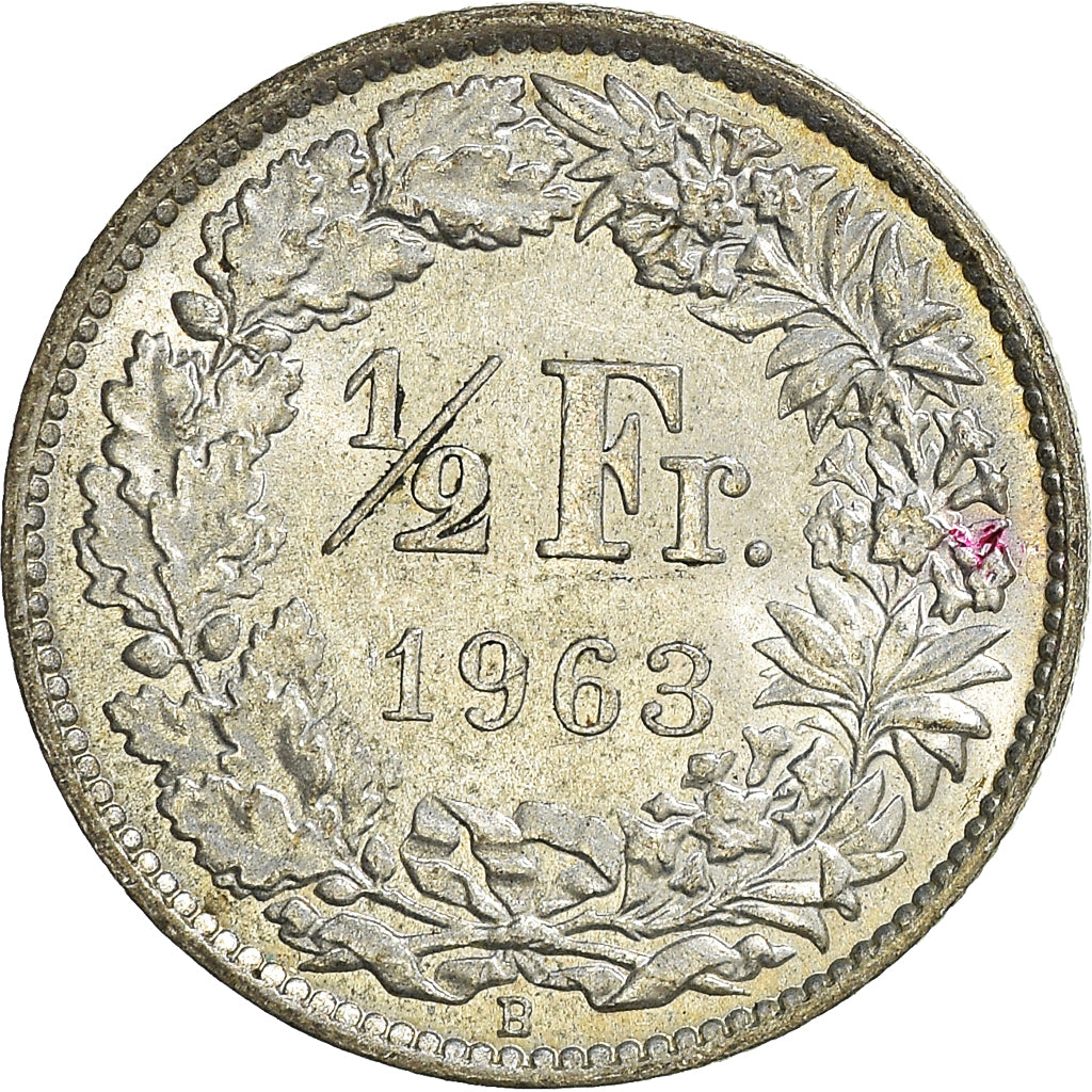 Münze, Schweiz, 1/2 Franc, 1963