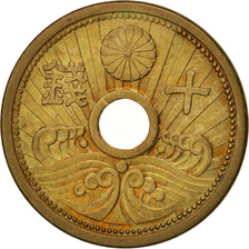 Japan, Hirohito, 10 Sen, 1938, AU(55-58), Aluminum-Bronze, KM:58