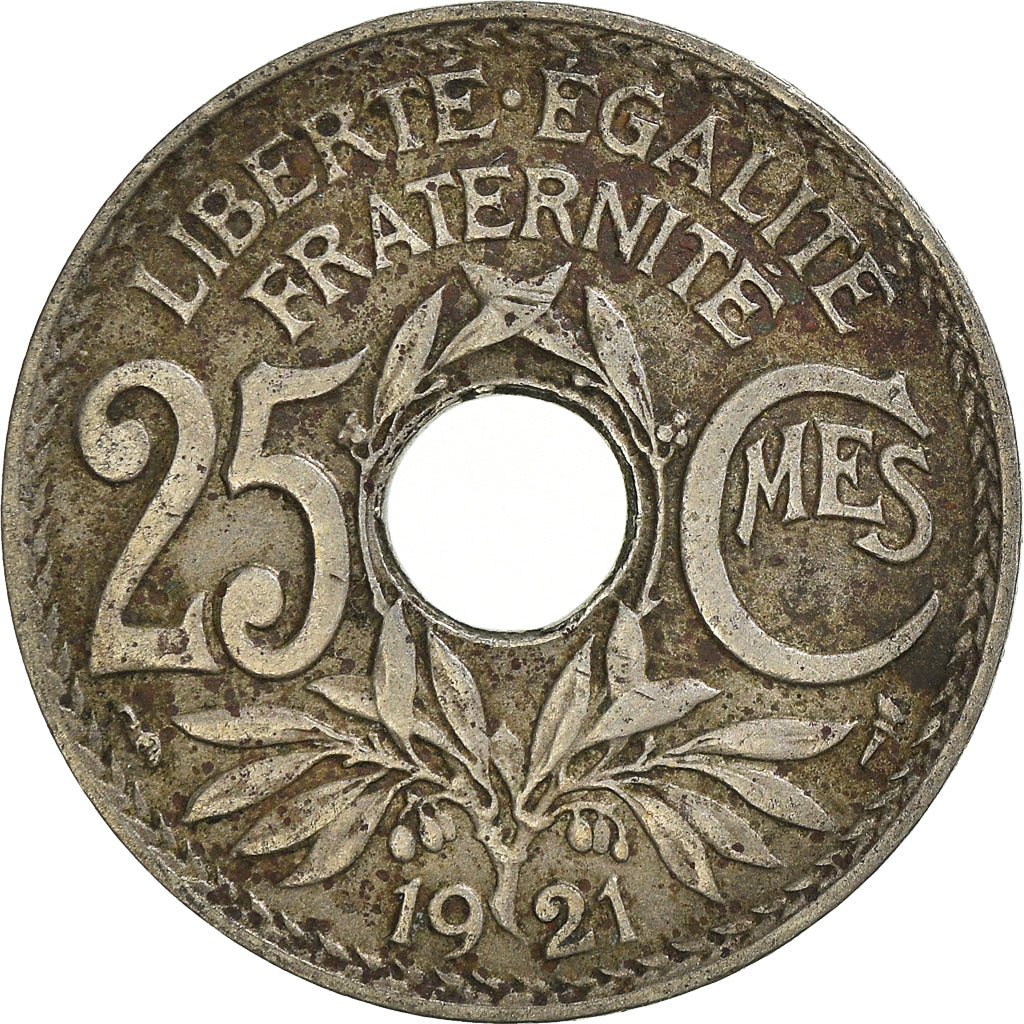 Moneta, Francia, 25 Centimes, 1921