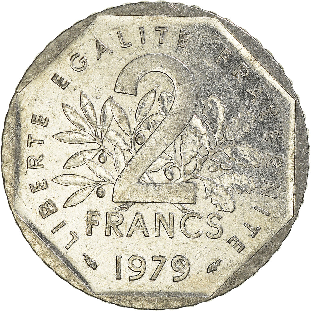 Moneta, Francia, 2 Francs, 1979