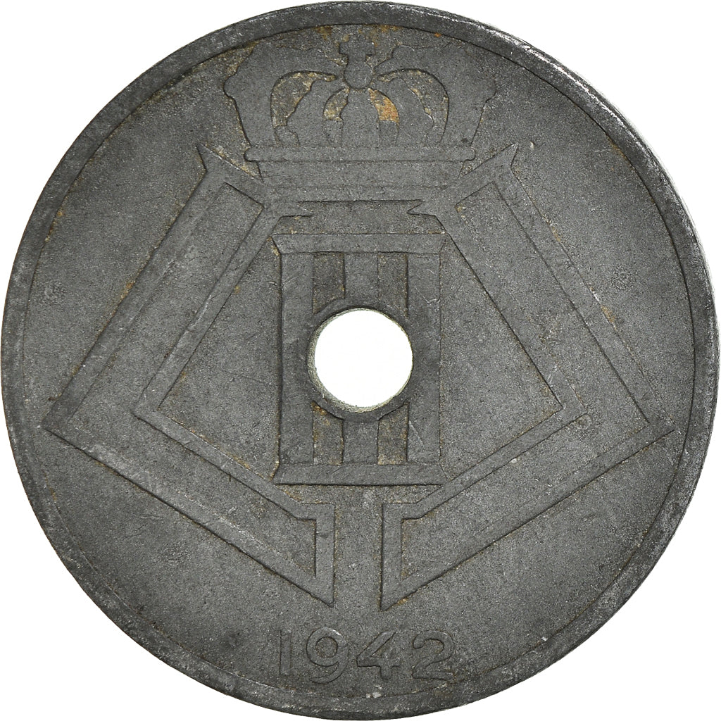 Moneta, Belgia, 25 Centimes, 1942