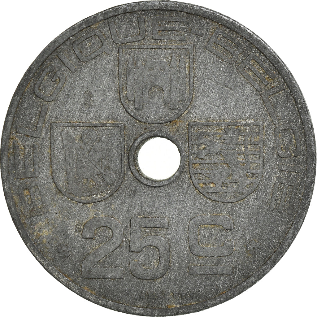 Moneta, Belgia, 25 Centimes, 1942