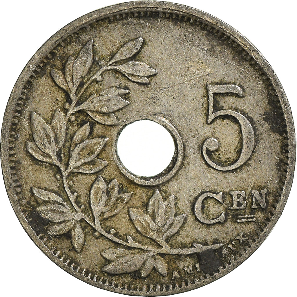 Coin, Belgium, 5 Centimes, 1922