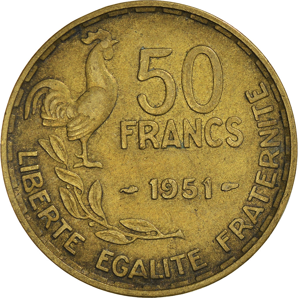 Münze, Frankreich, 50 Francs, 1951
