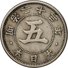 Coin, Japan, Mutsuhito, 5 Sen, 1890, EF(40-45), Copper-nickel, KM:19