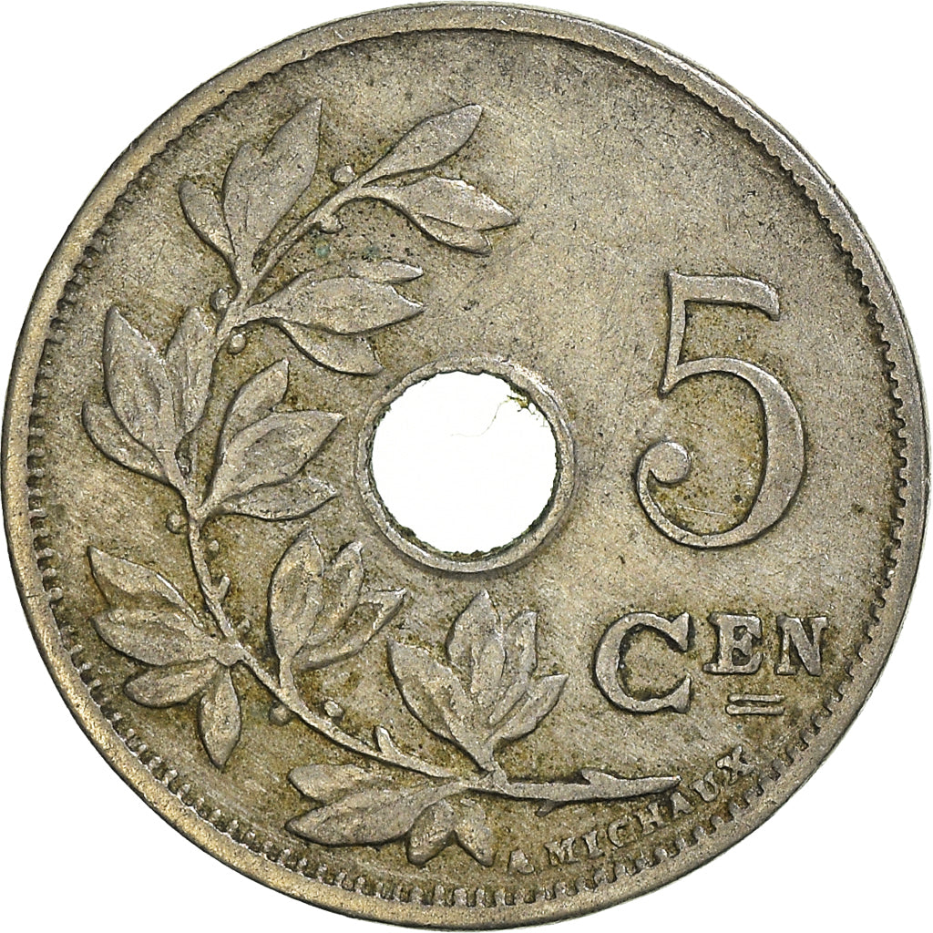Coin, Belgium, 5 Centimes, 1920
