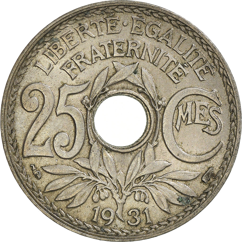 Moeda, França, 25 Centimes, 1931