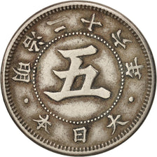 Coin, Japan, Mutsuhito, 5 Sen, 1893, EF(40-45), Copper-nickel, KM:19
