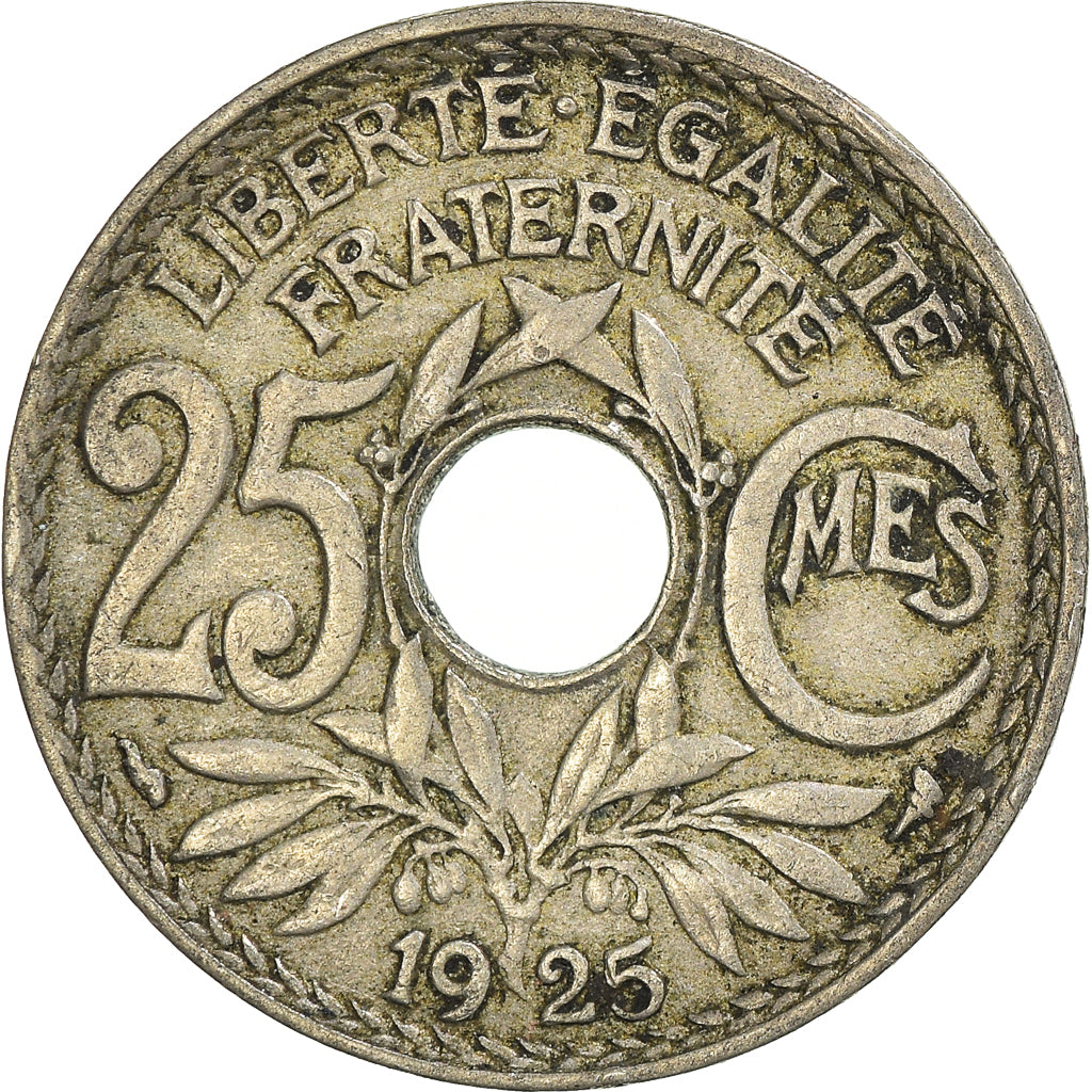 Moeda, França, 25 Centimes, 1925