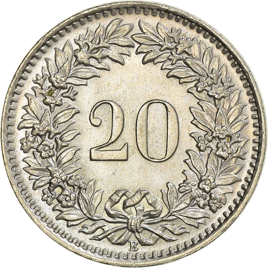 Moneta, Svizzera, 20 Rappen, 1964