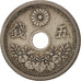 Japan, Yoshihito, 5 Sen, 1922, EF(40-45), Copper-nickel, KM:44