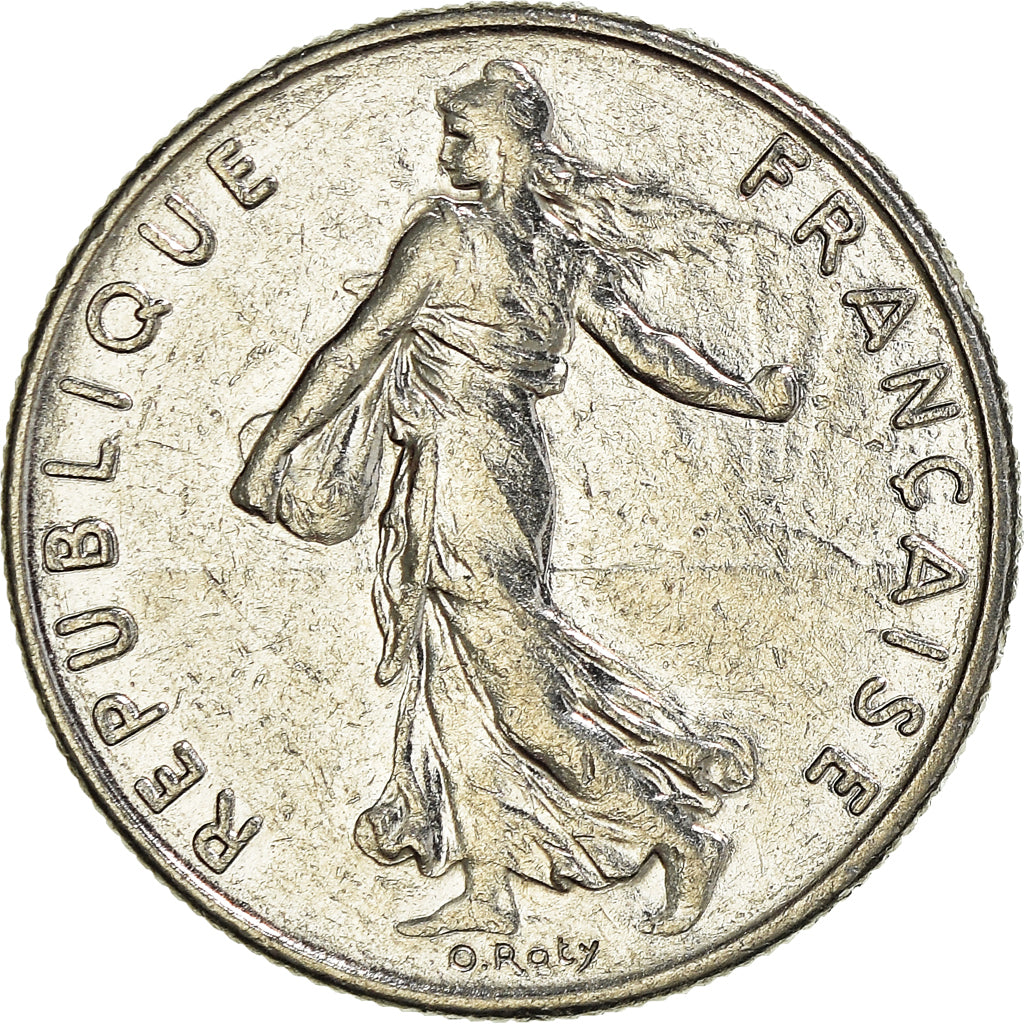 Moneta, Francja, 1/2 Franc, 1996