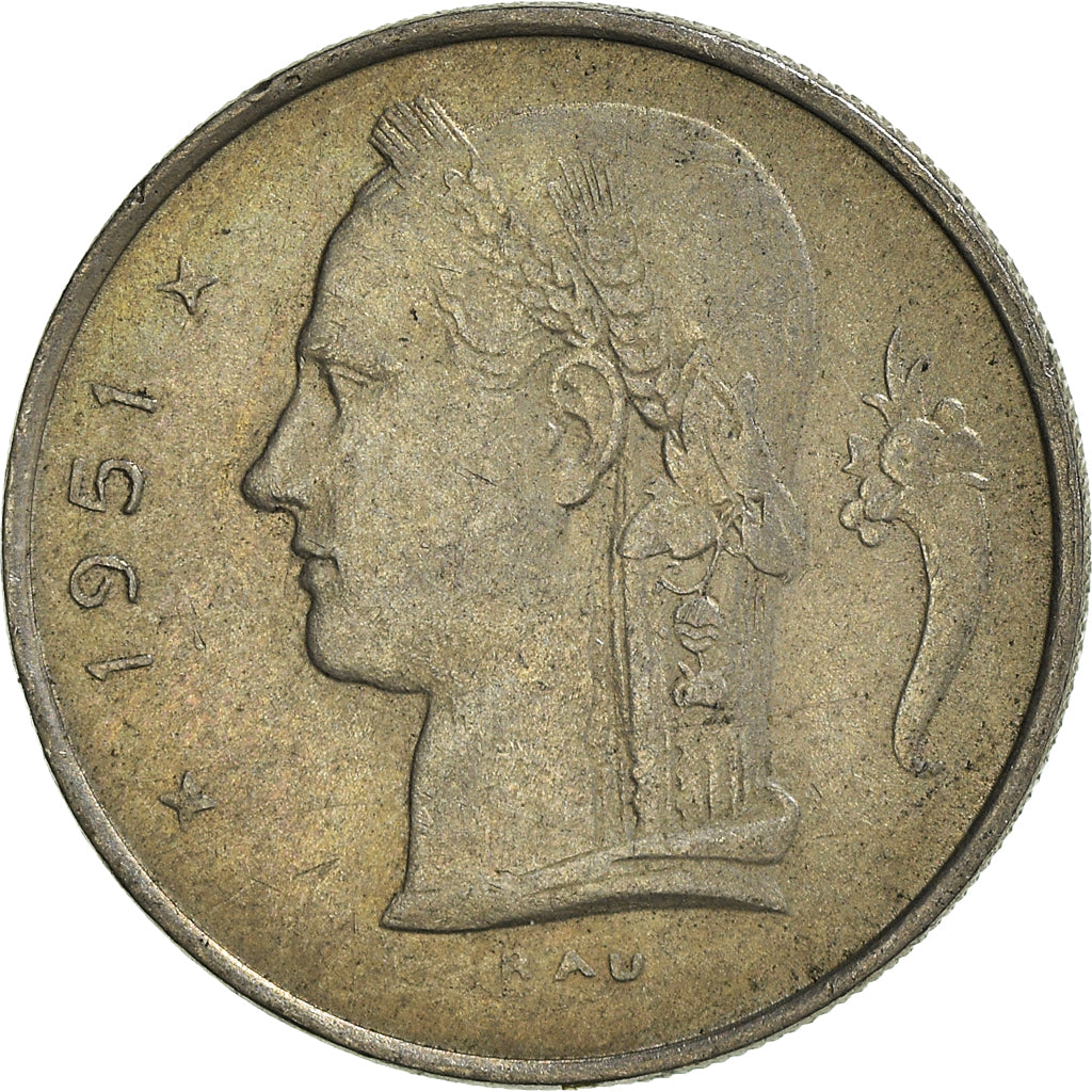 Coin, Belgium, Franc, 1951