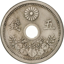 Coin, Japan, Yoshihito, 5 Sen, 1922, EF(40-45), Copper-nickel, KM:44