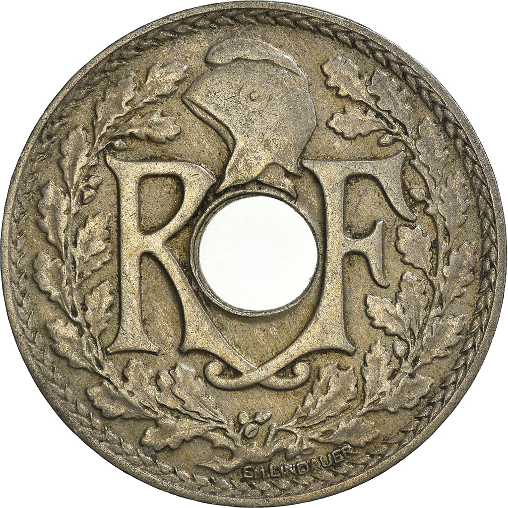 Moneta, Francja, 25 Centimes, 1918