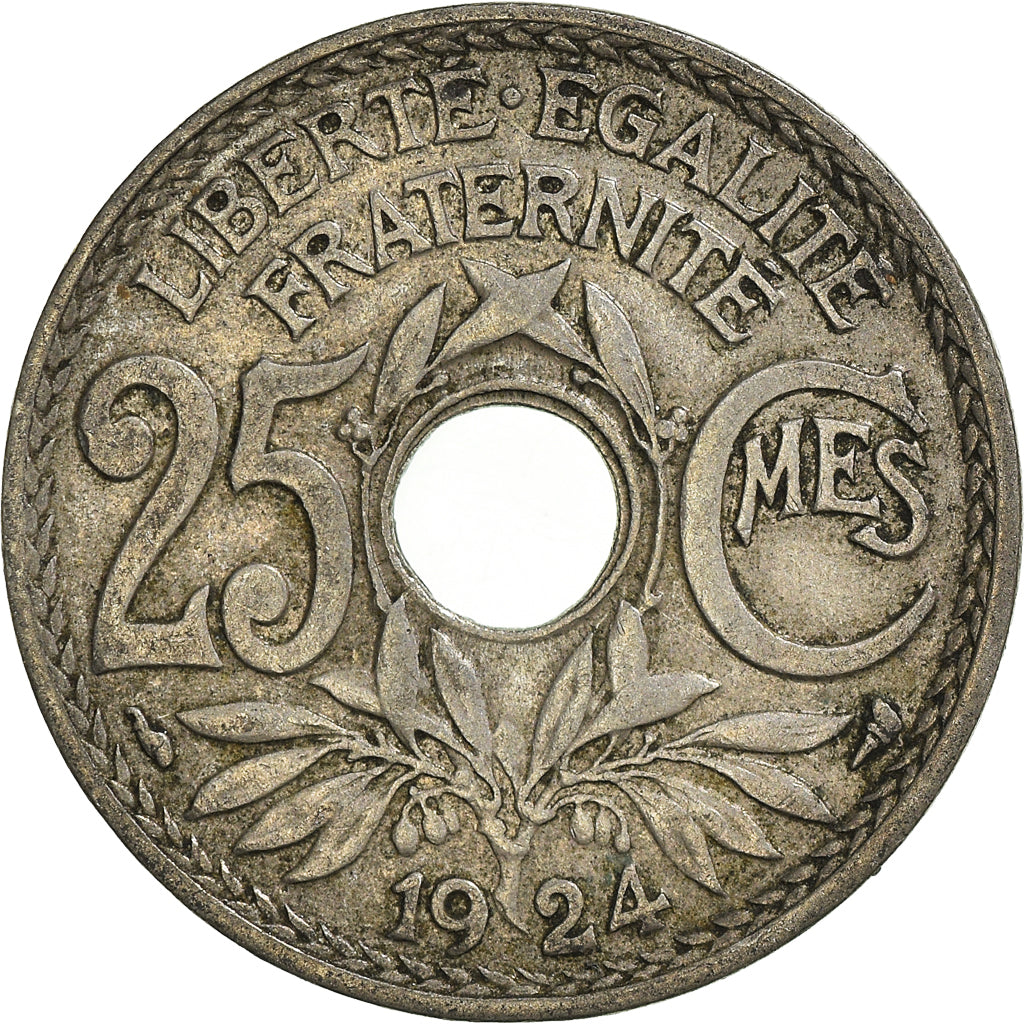 Munten, Frankrijk, 25 Centimes, 1924