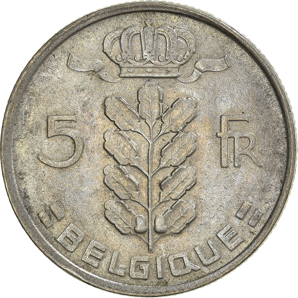 Moeda, Bélgica, 5 Francs, 5 Frank, 1948