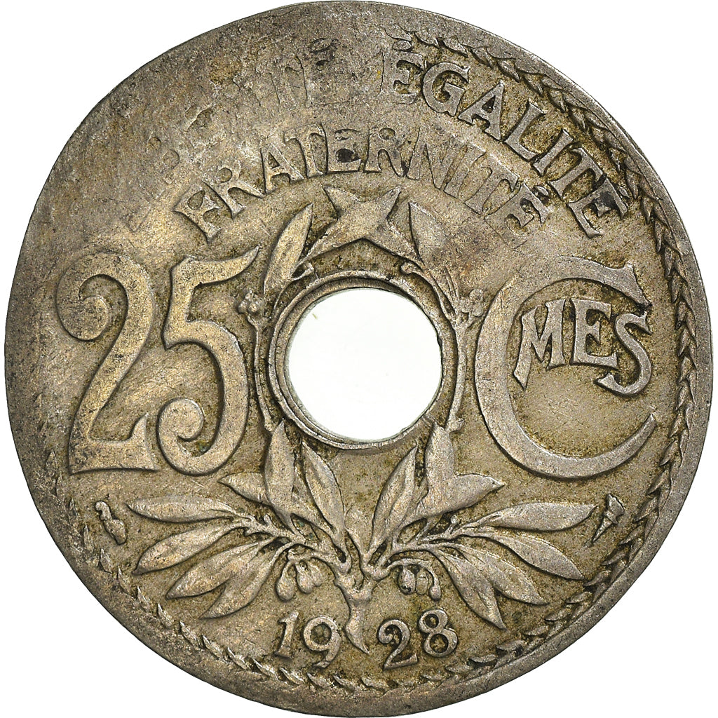 Moneda, Francia, 25 Centimes, 1928