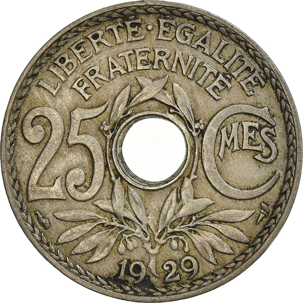 Moneta, Francja, 25 Centimes, 1929