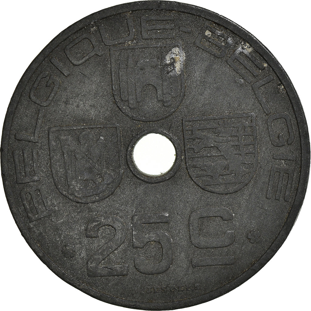 Moneta, Belgio, 25 Centimes, 1942