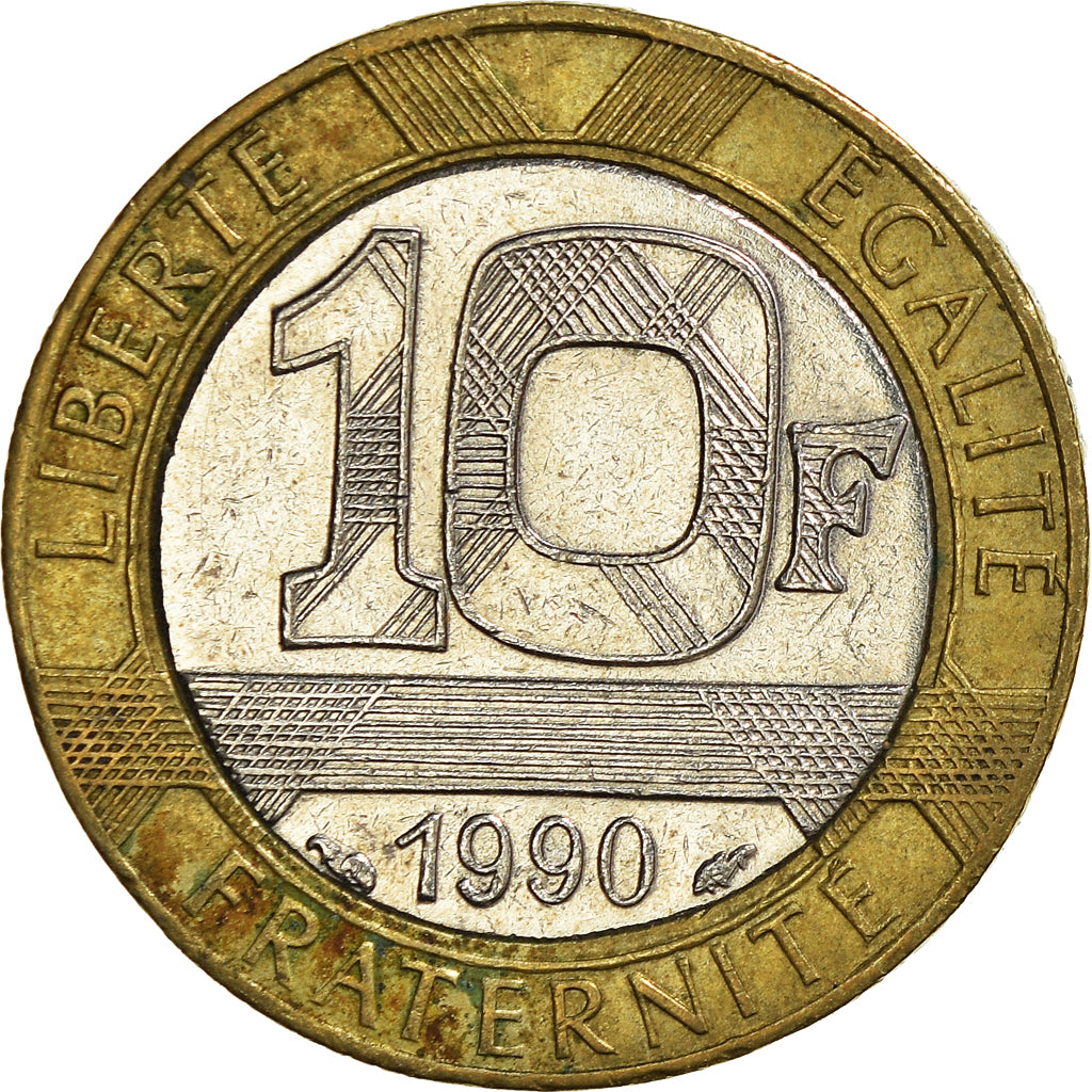Coin, France, 10 Francs, 1990