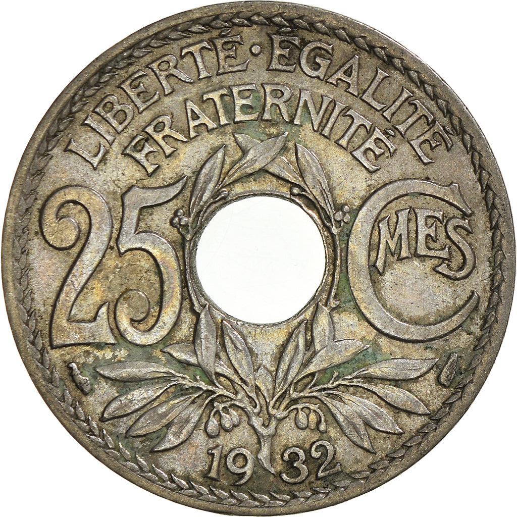 Moeda, França, 25 Centimes, 1932