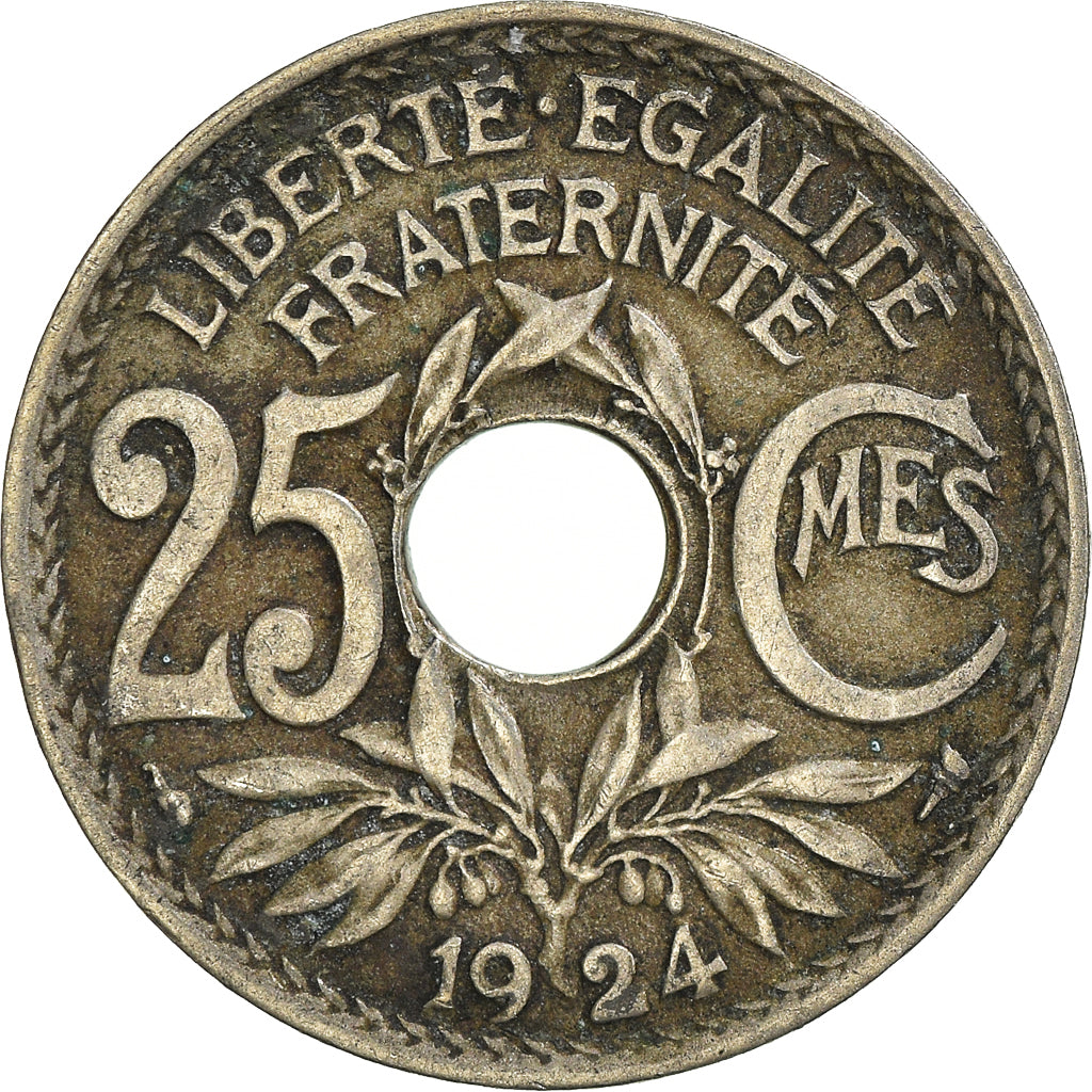 Munten, Frankrijk, 25 Centimes, 1924
