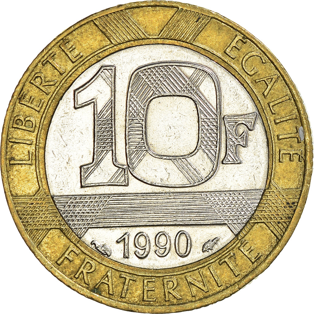 Coin, France, 10 Francs, 1990