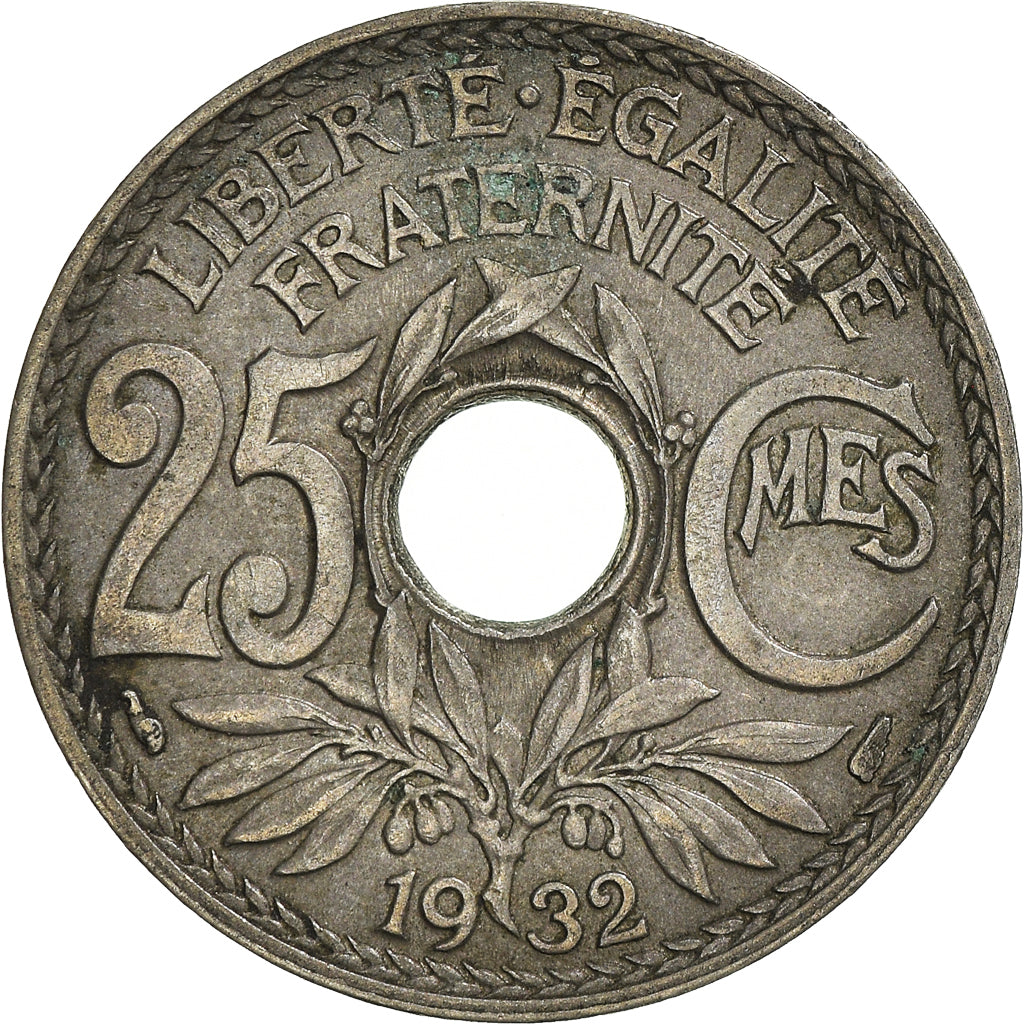 Moeda, França, 25 Centimes, 1932