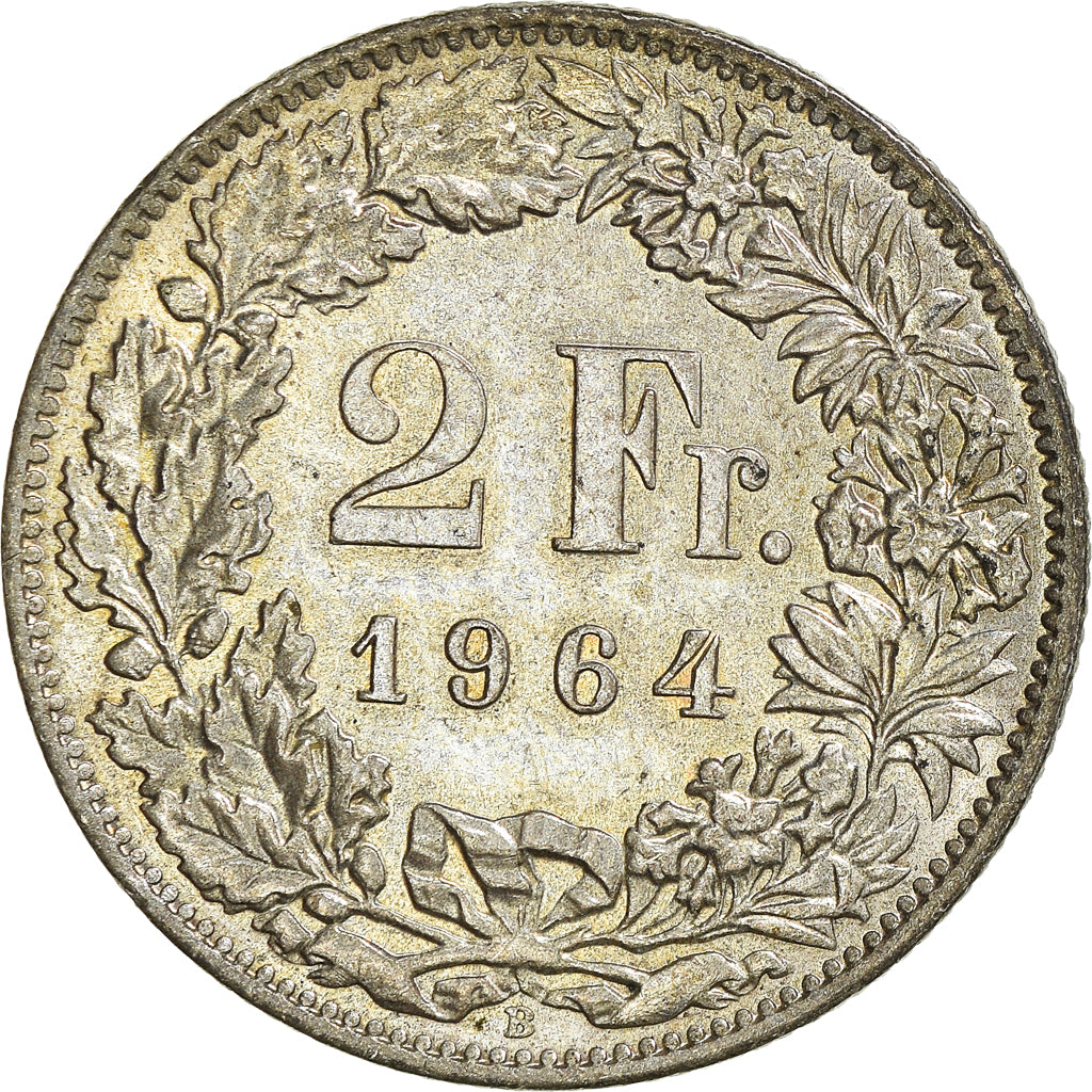 Moneta, Szwajcaria, 2 Francs, 1964