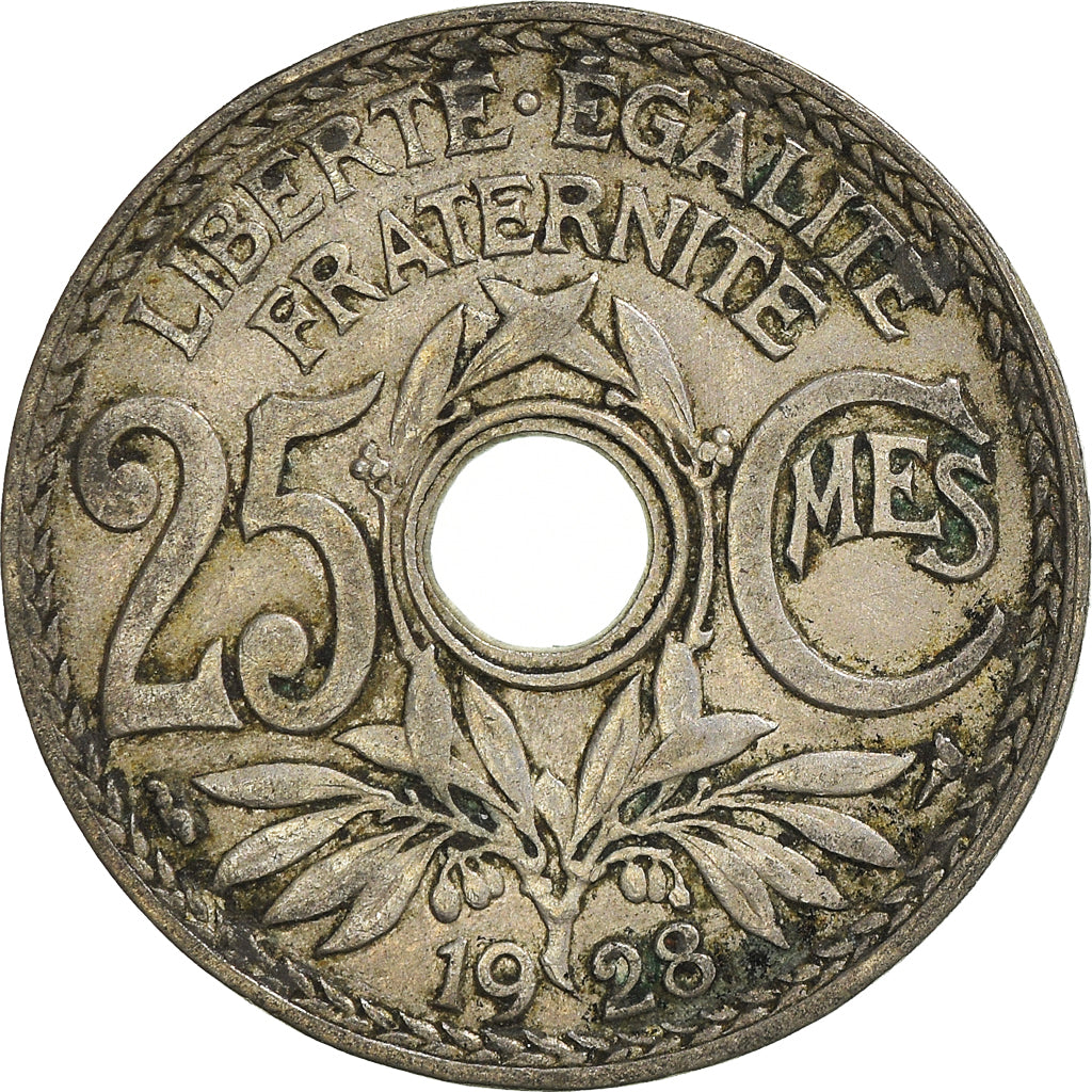 Moeda, França, 25 Centimes, 1928