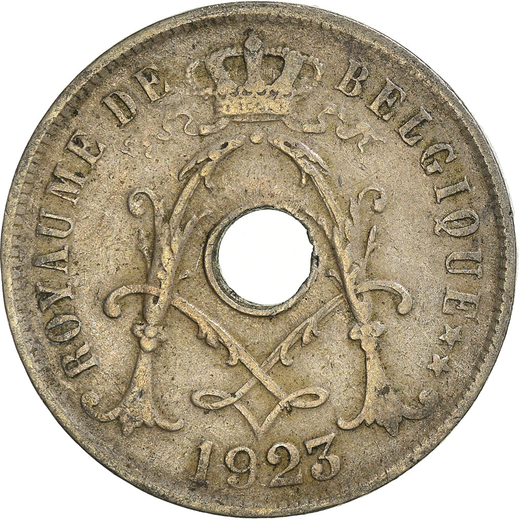 Moneda, Bélgica, 25 Centimes, 1923