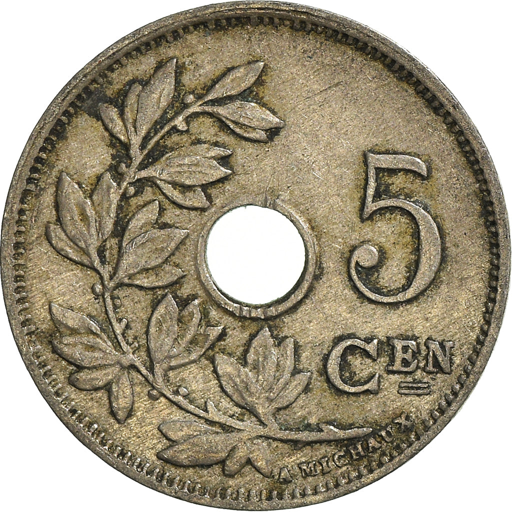Munten, België, 5 Centimes, 1927