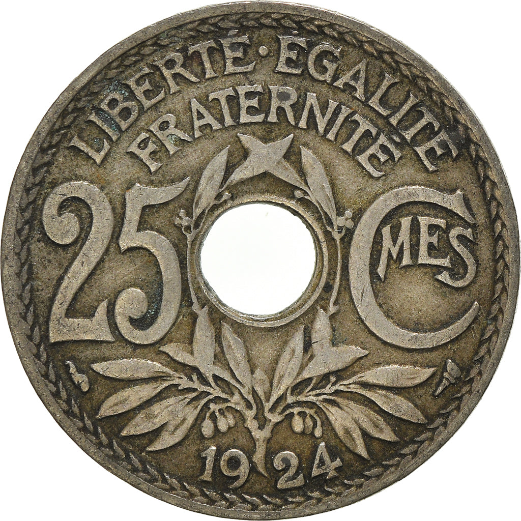 Moeda, França, 25 Centimes, 1924