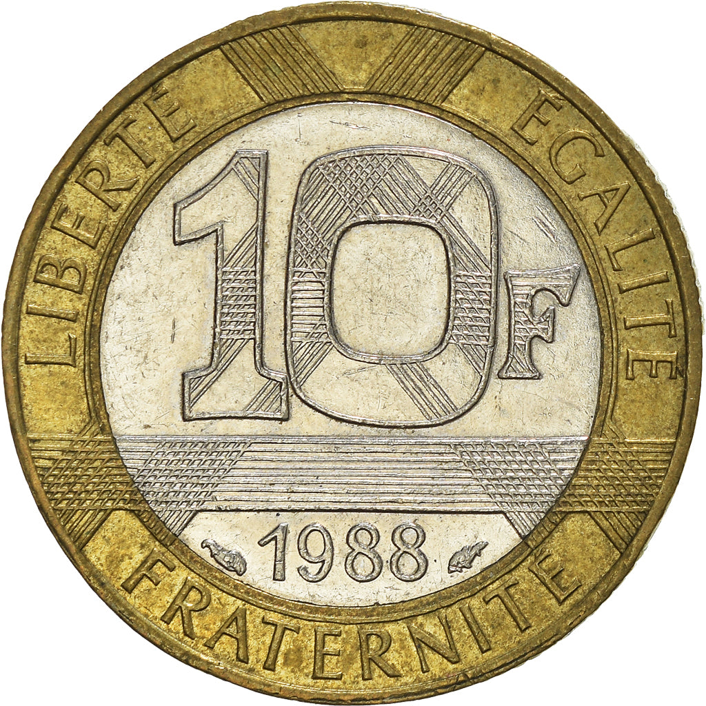Coin, France, 10 Francs, 1988