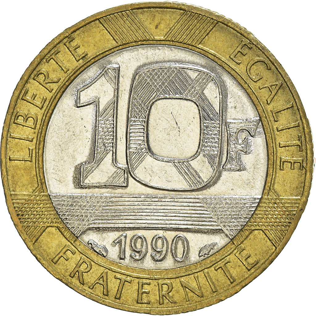 Coin, France, 10 Francs, 1990