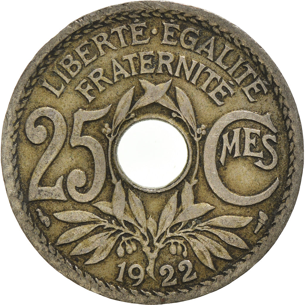 Moneta, Francia, 25 Centimes, 1922