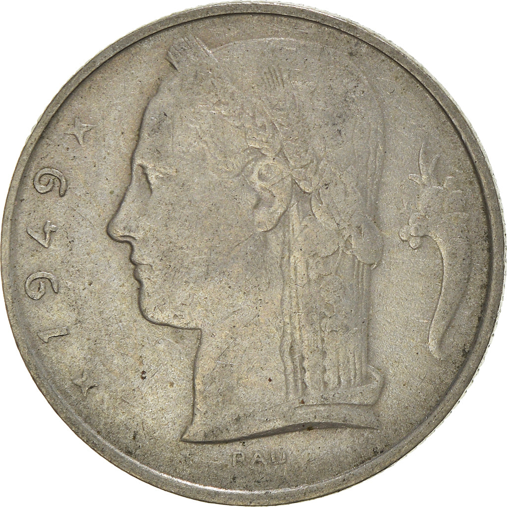 Munten, België, 5 Francs, 5 Frank, 1949