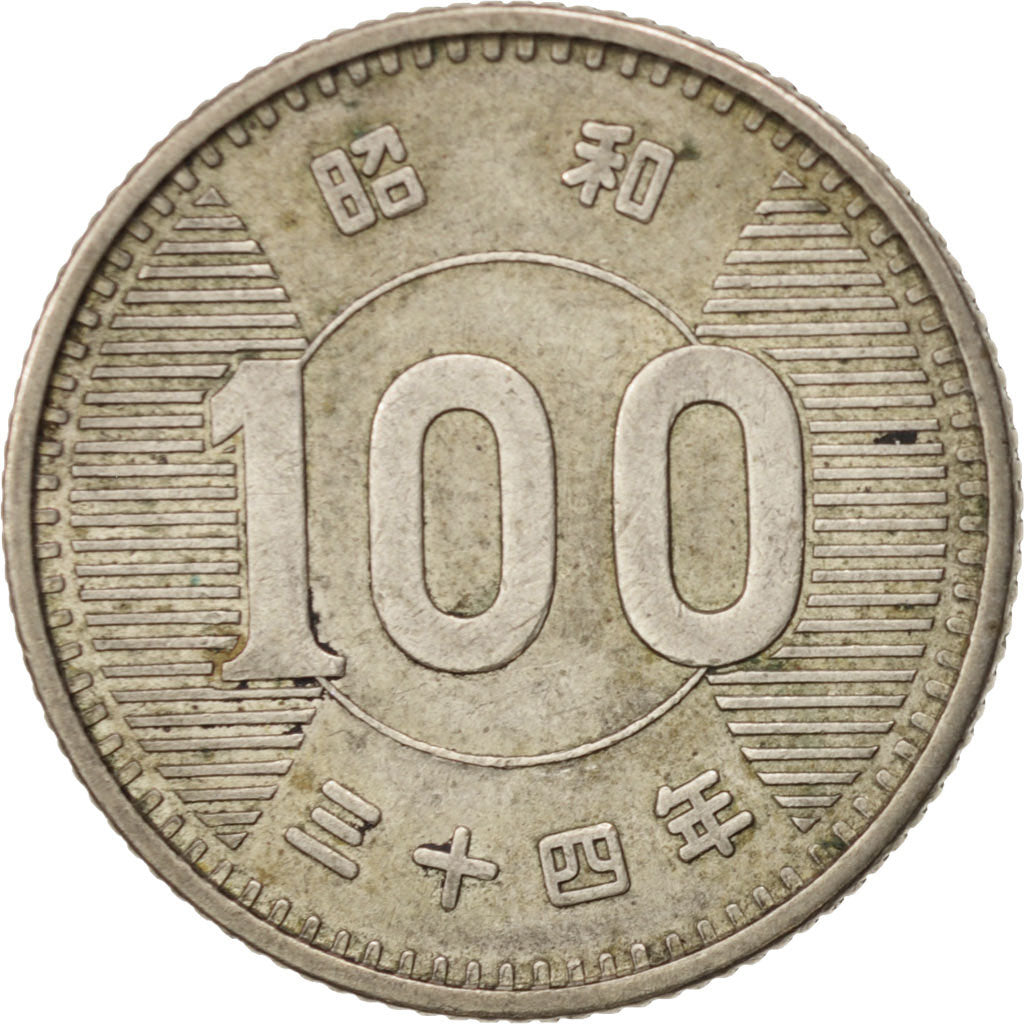 Japan, Hirohito, 100 Yen, 1959, EF(40-45), Silver, KM:78