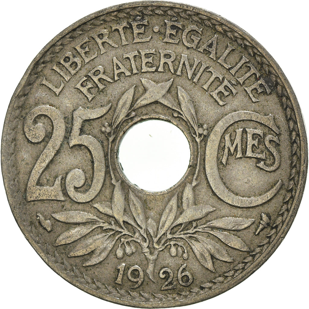 Munten, Frankrijk, 25 Centimes, 1926